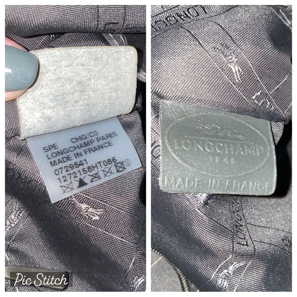 Longchamp croc embossed